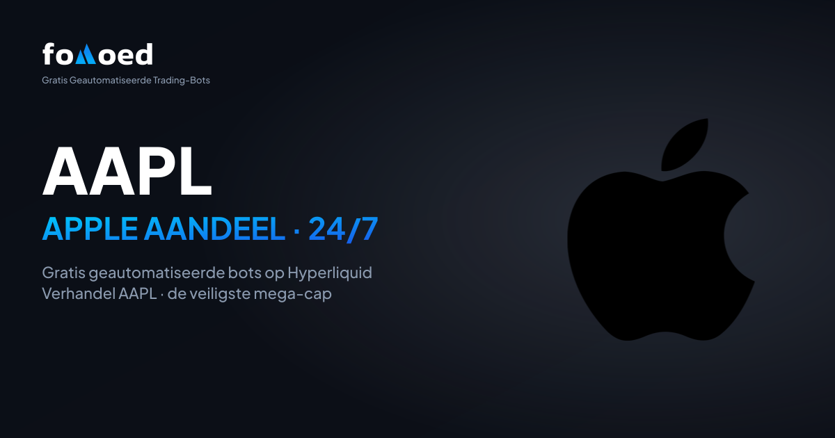 Hoe u Apple (AAPL)-aandelen 24/7 verhandelt met gratis trading bots op Hyperliquid