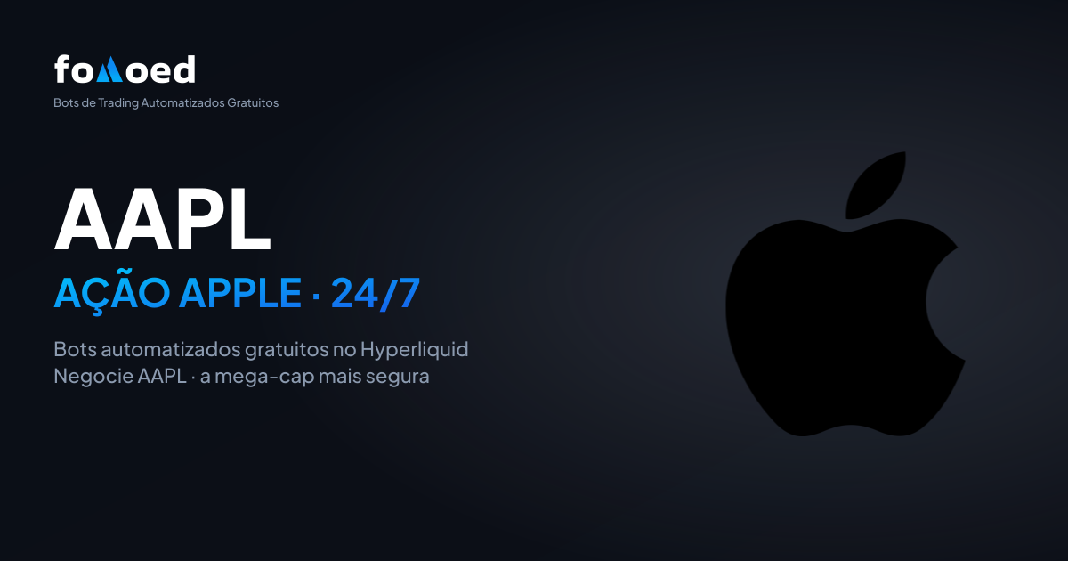 Como negociar a ação Apple (AAPL) 24/7 com bots de trading gratuitos na Hyperliquid