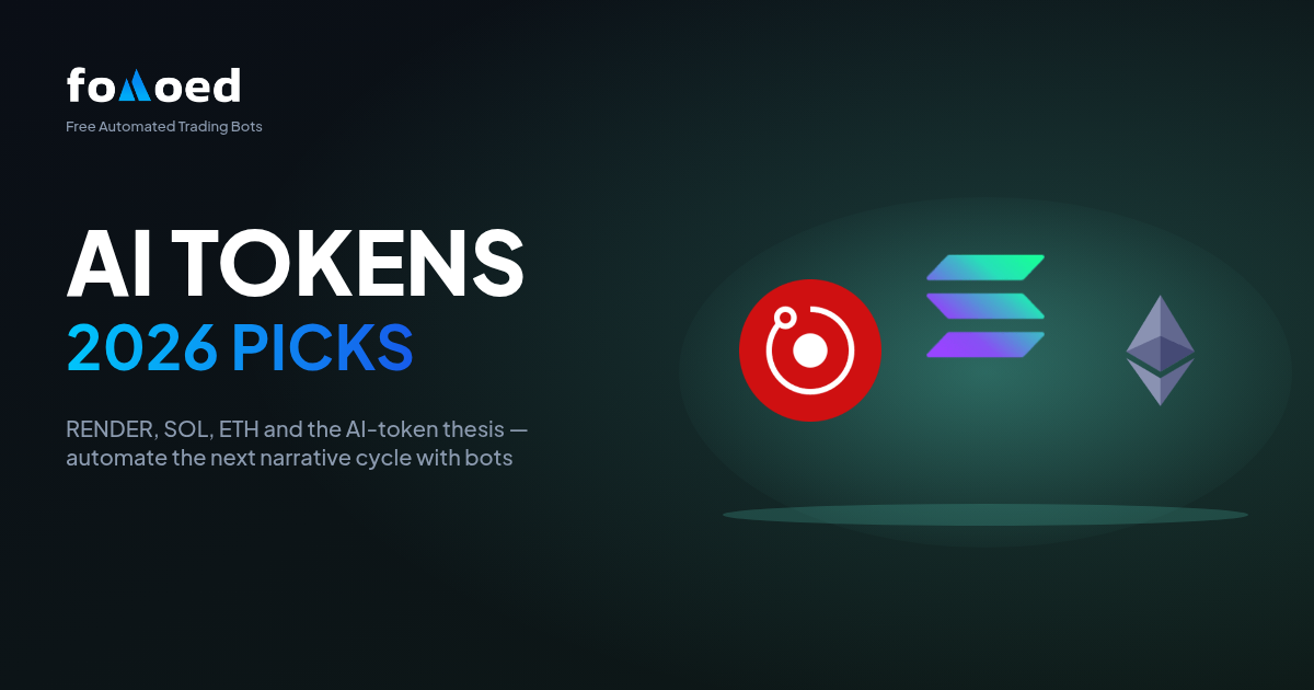 Top AI Tokens to Trade with Bots in 2026: RENDER, FET, TAO & More