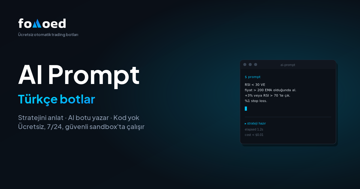 AI ile Sade İngilizce Kullanarak Trading Botu Nasıl Kurulur (Kod Yok)
