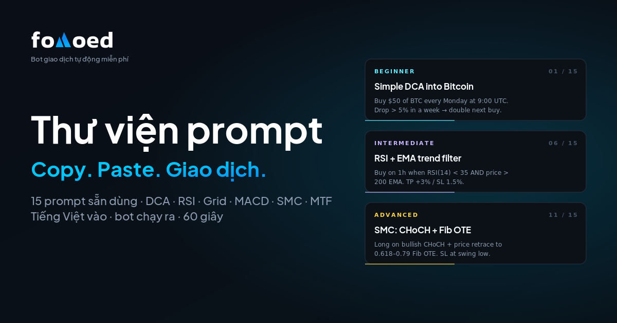 15 Prompt cho AI Trading Bot bạn có thể copy-paste (Không cần code, 2026)