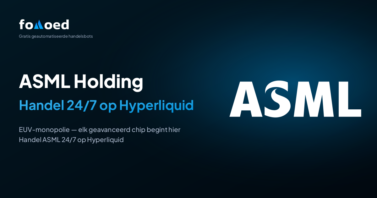 Hoe je ASML (ASML) aandelen 24/7 handelt met gratis trading bots op Hyperliquid