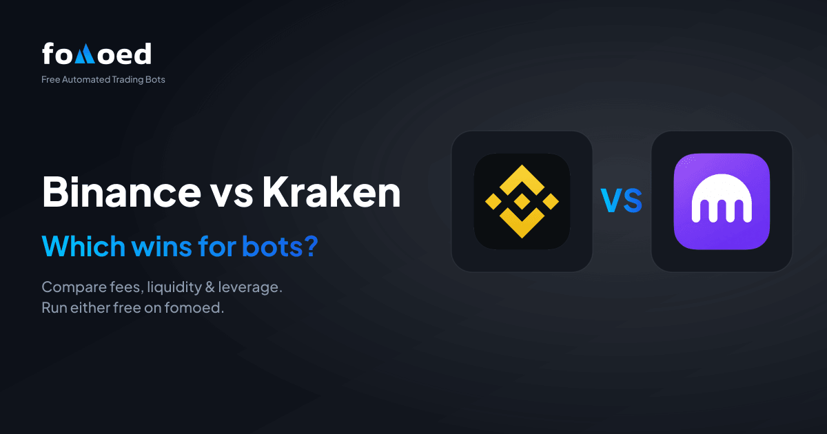 Binance vs Kraken for Trading Bots (2026): Which Is Better?