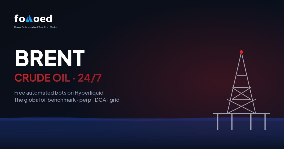 Trade Brent Crude (BRENTOIL) 24/7 with Free Trading Bots on Hyperliquid