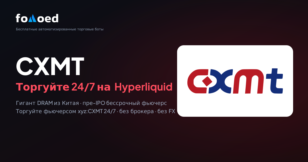 Как торговать CXMT (ChangXin Memory) 24/7 с бесплатными торговыми ботами на Hyperliquid