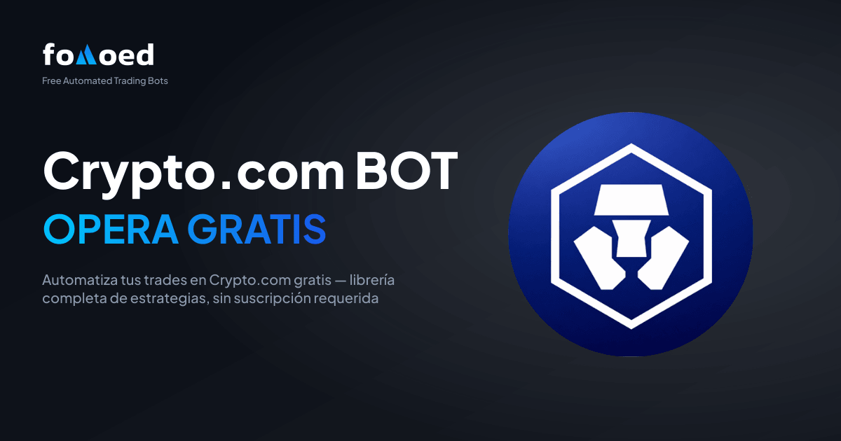 Bot de trading gratuito para Crypto.com: automatiza tus operaciones en Crypto.com gratis