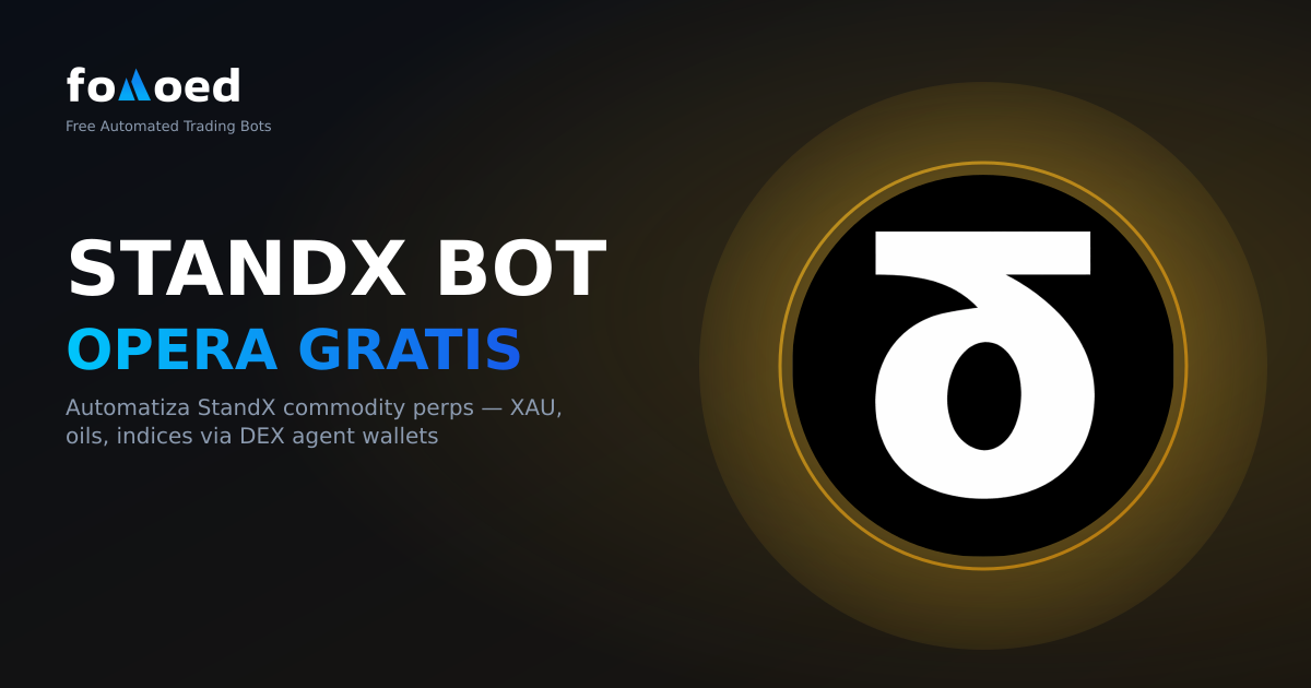 Bot de Trading Gratuito para StandX: Automatiza tus Operaciones en StandX por $0
