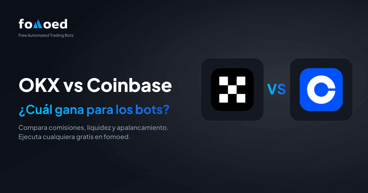 OKX vs Coinbase para bots de trading (2026): ¿cuál es mejor?