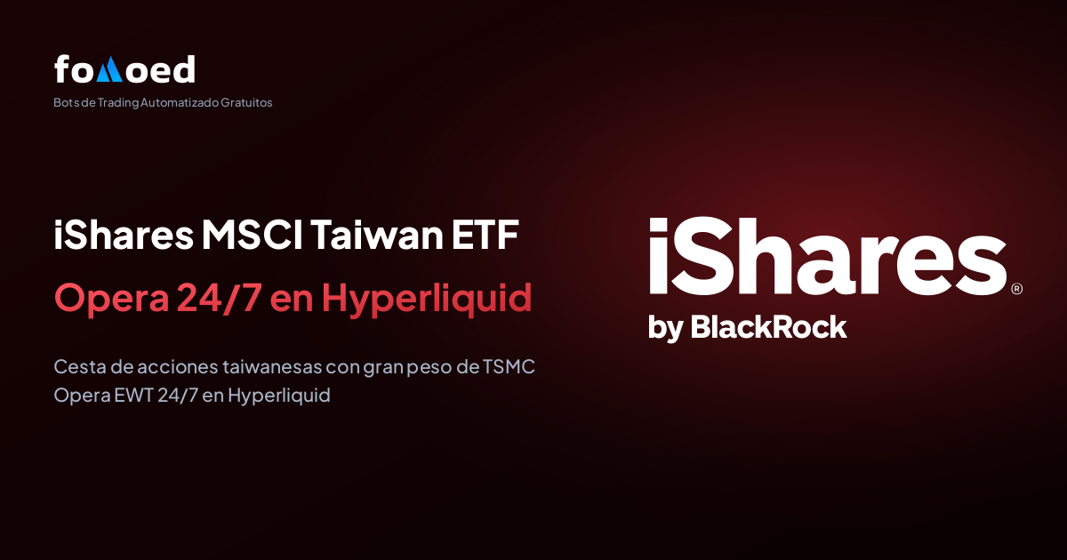 Cómo operar el ETF iShares MSCI Taiwan (EWT) 24/7 con bots de trading gratis en Hyperliquid