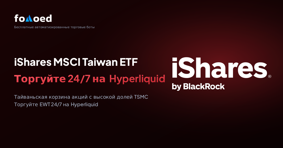 Как торговать iShares MSCI Taiwan ETF (EWT) 24/7 с бесплатными торговыми ботами на Hyperliquid