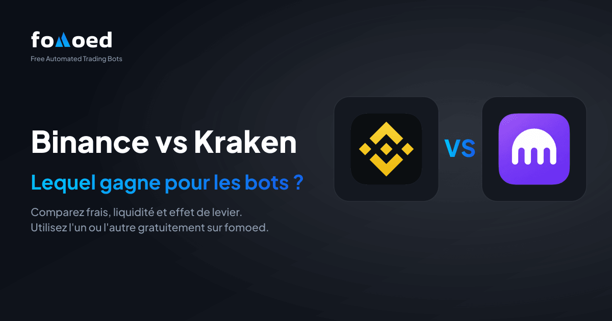 Binance vs Kraken pour les bots de trading (2026) : lequel choisir ?