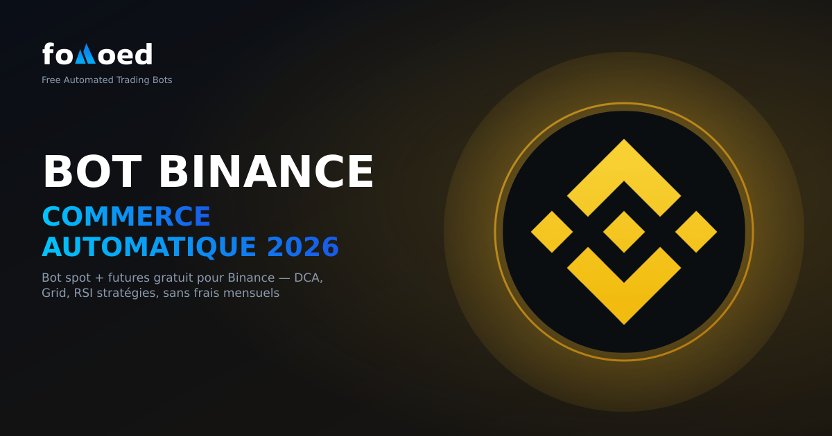 Binance Trading Bot gratuit 2026 : automatisez Binance Futures et Spot