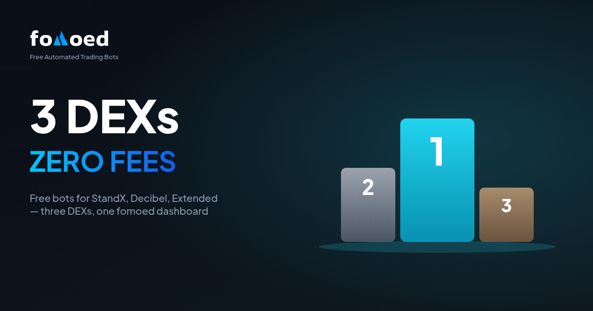 Free Trading Bots for StandX, Decibel & Extended Exchanges