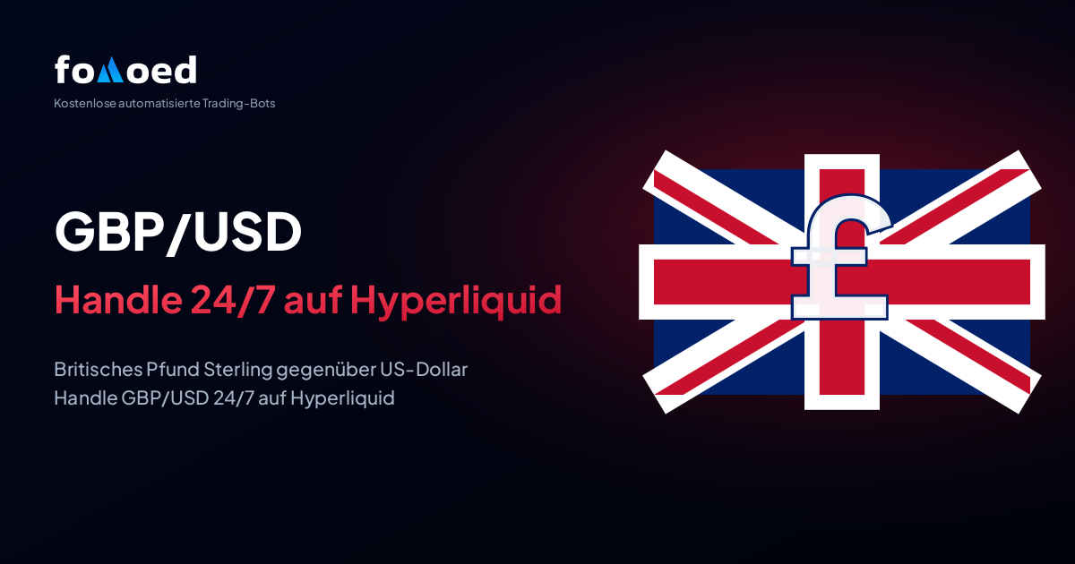 GBP/USD (Britisches Pfund Sterling) rund um die Uhr handeln – mit kostenlosen Trading-Bots auf Hyperliquid