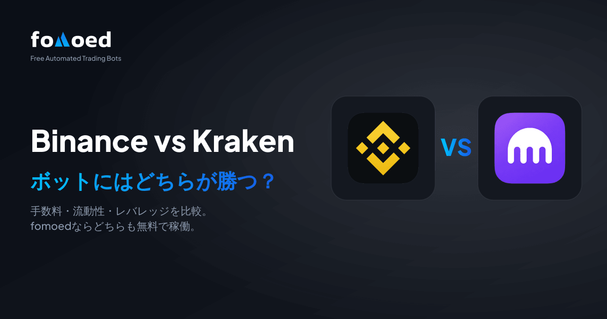 トレーディングボット向けBinance対Kraken（2026年）：どちらが優れている？