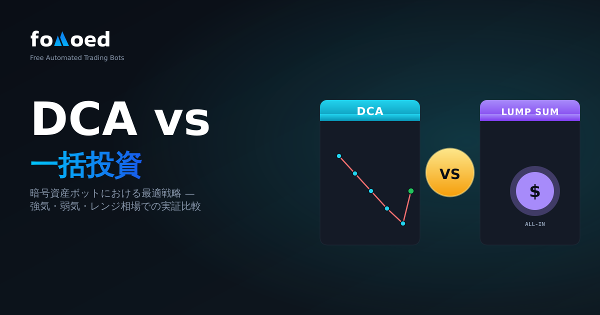 DCA vs 仮想通貨への一括投資: ボットにとってどちらが良いですか?