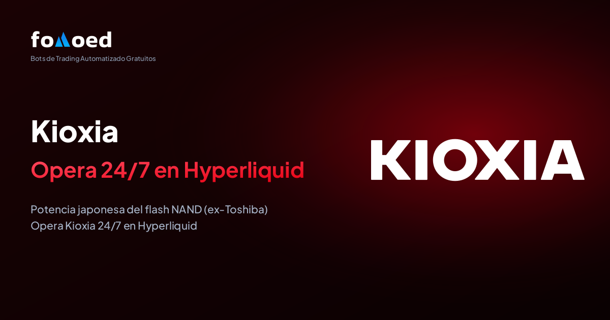 Cómo operar la acción de Kioxia (KIOXIA) 24/7 con bots de trading gratuitos en Hyperliquid