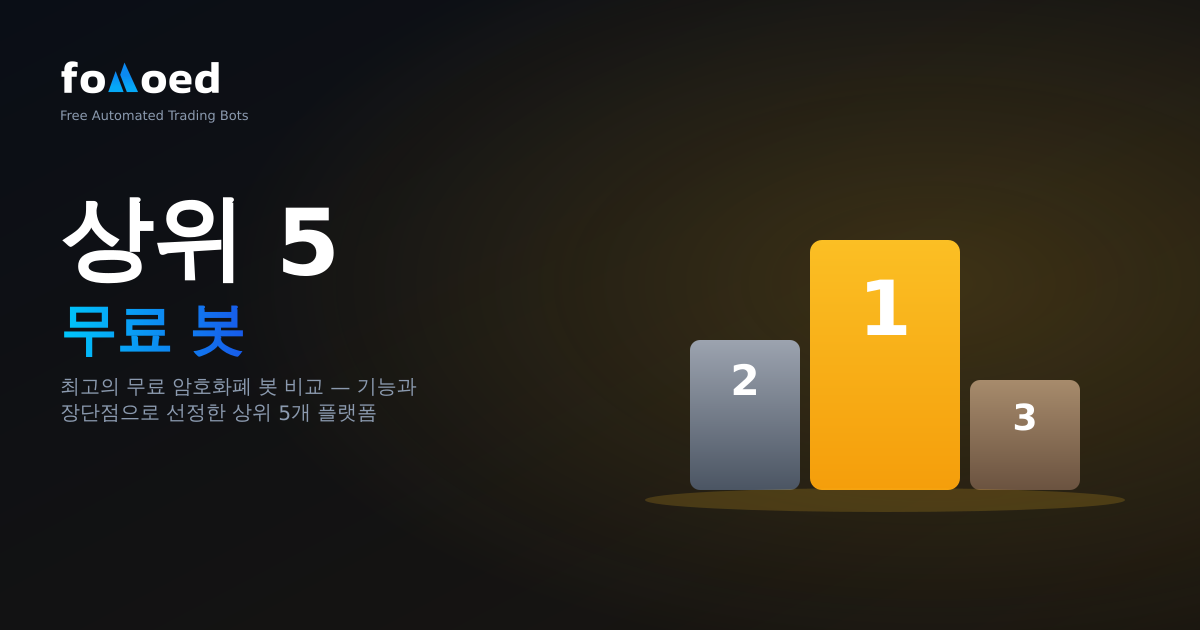 2026년 최고의 무료 암호화폐 트레이딩 봇: 상위 5개 플랫폼 비교