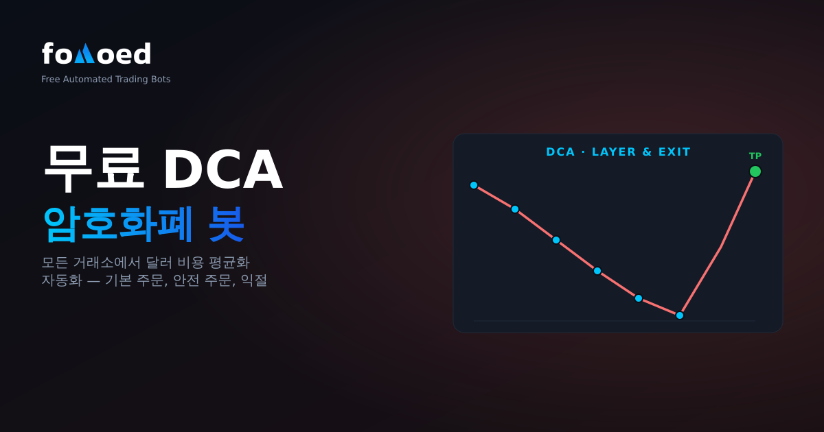 암호화폐용 무료 DCA 봇: 모든 거래소에서 달러 비용 평균화 자동화