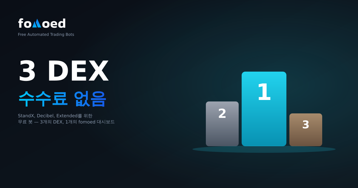 StandX, Decibel 및 확장 교환을 위한 무료 트레이딩 봇