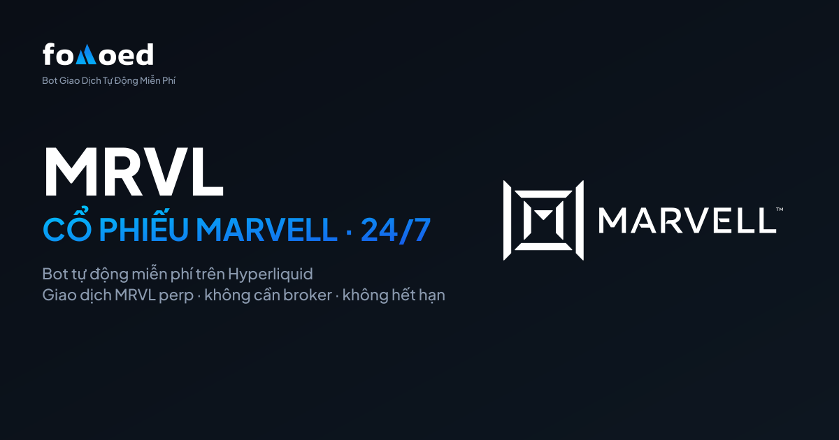 Cách giao dịch cổ phiếu Marvell (MRVL) 24/7 với bot miễn phí trên Hyperliquid