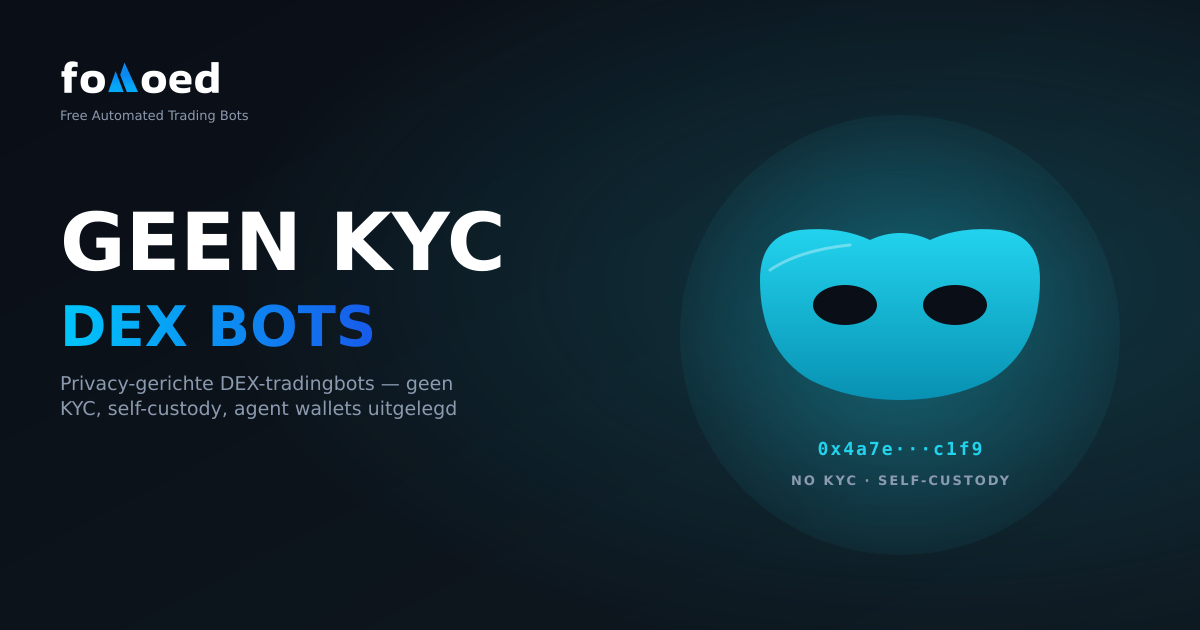 Handel in crypto zonder KYC: DEX handelsbots voor op privacy gerichte handelaren