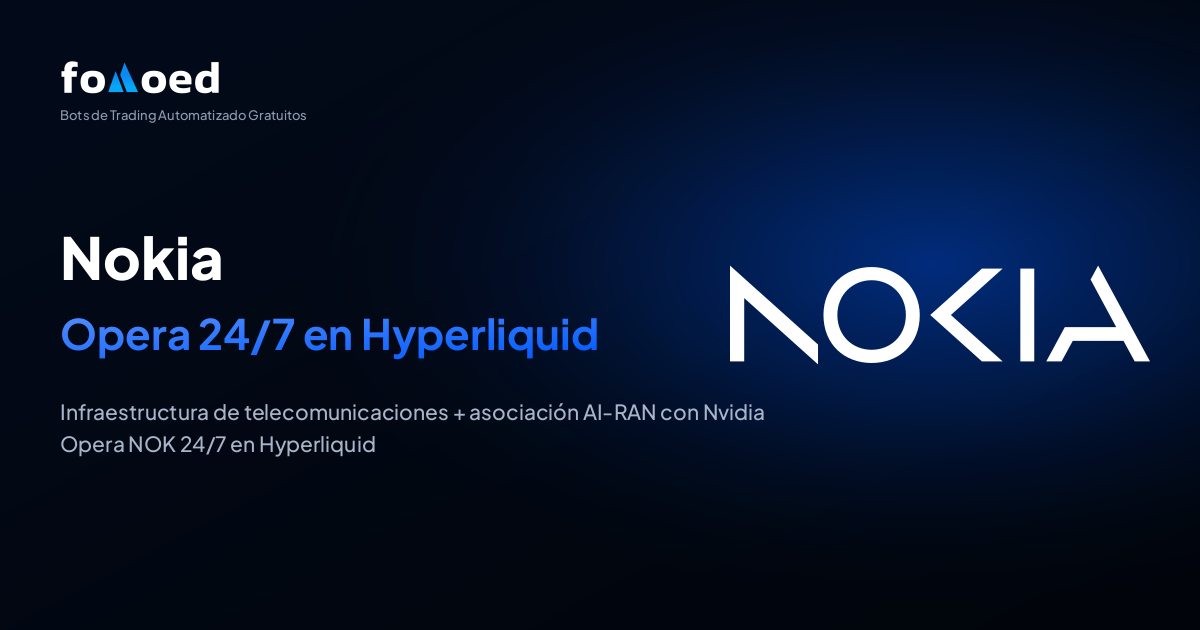Cómo operar la acción de Nokia (NOK) 24/7 con bots de trading gratuitos en Hyperliquid