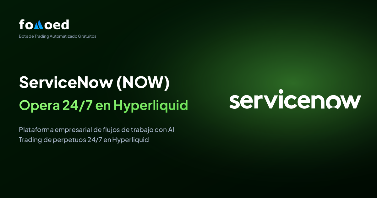 Cómo operar la acción de ServiceNow (NOW) 24/7 con bots de trading gratuitos en Hyperliquid