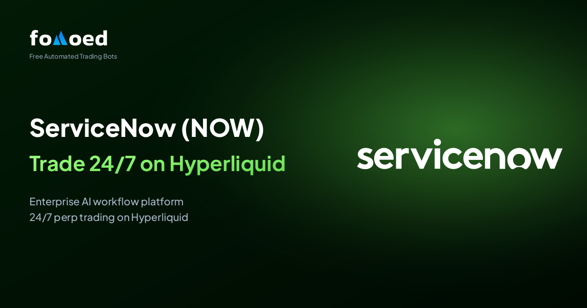 How to Trade ServiceNow (NOW) Stock 24/7 with Free Trading Bots on Hyperliquid