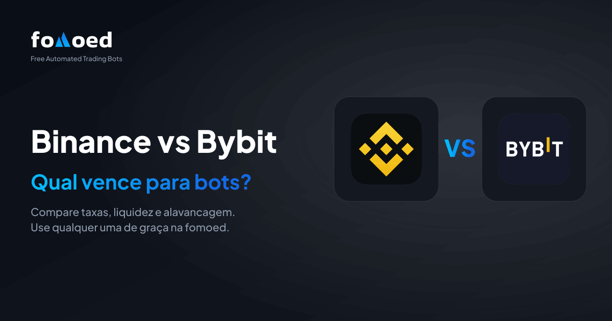 Binance vs Bybit para bots de trading (2026): qual é melhor?
