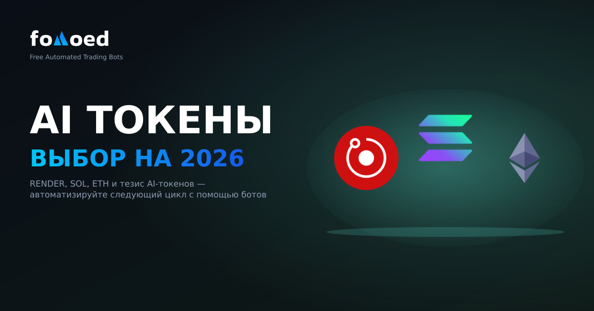 Лучшие токены AI для торговли с ботами в 2026 году: RENDER, FET, TAO и другие