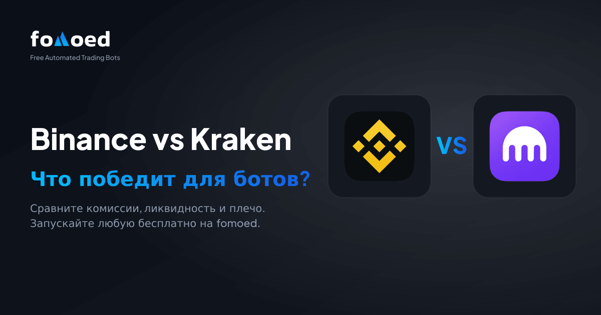 Binance против Kraken для торговых ботов (2026): что лучше?