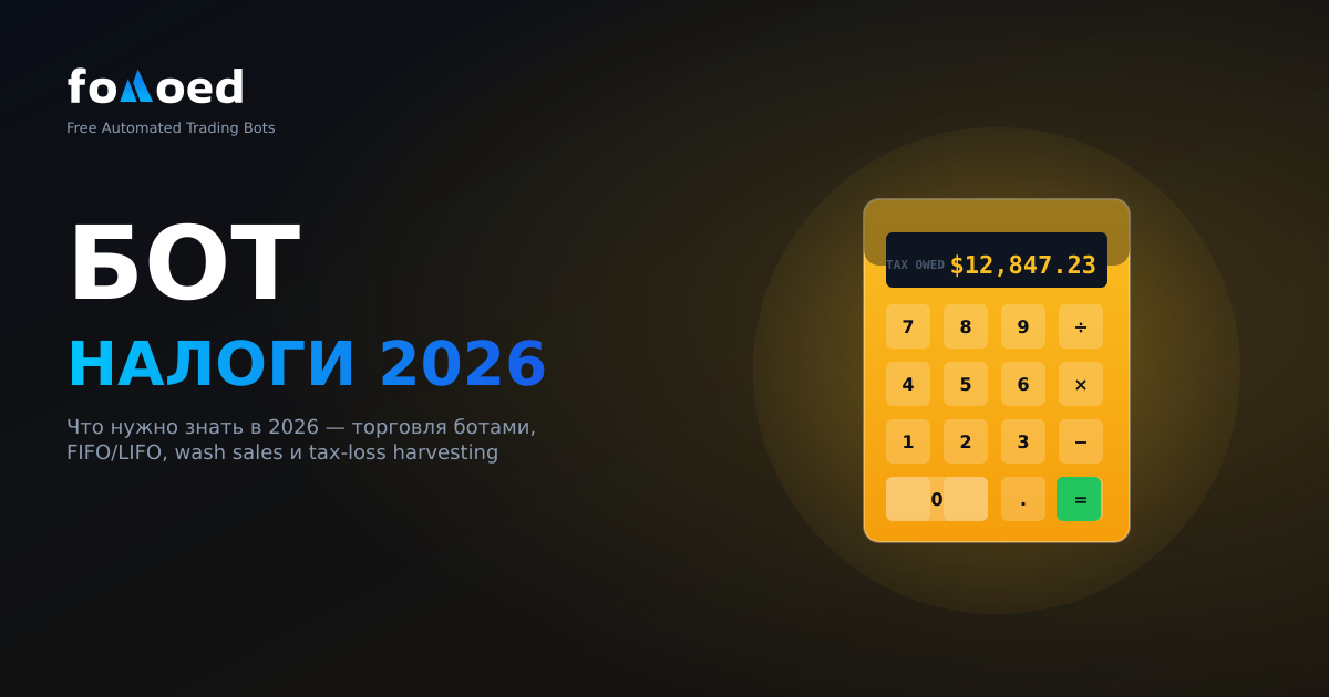 Налоги на криптотрейдинговых ботов: что нужно знать в 2026 году