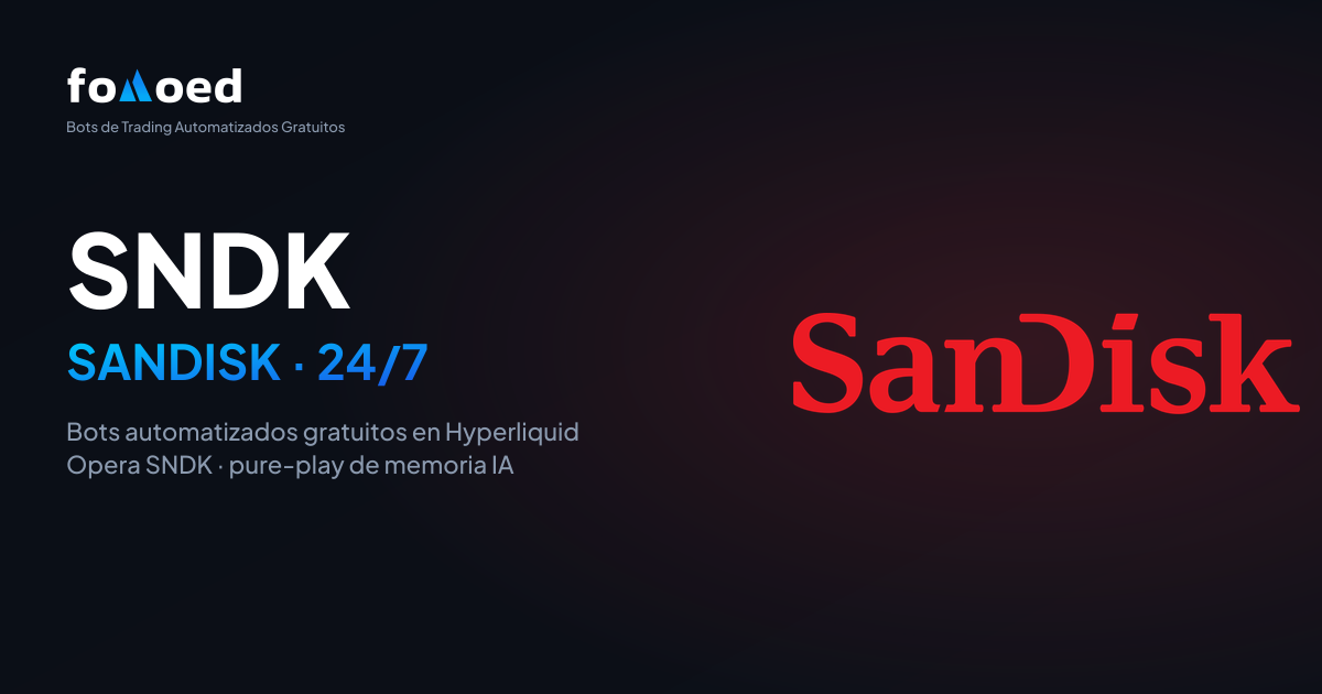 Cómo operar la acción de SanDisk (SNDK) 24/7 con bots de trading gratuitos en Hyperliquid