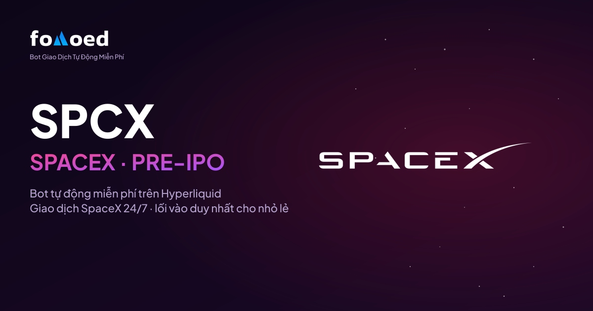 Cách giao dịch SpaceX (SPCX) 24/7 với bot miễn phí trên Hyperliquid