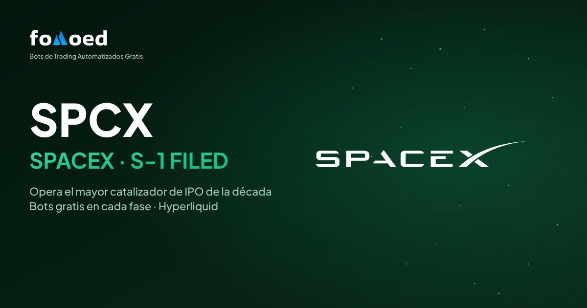 SpaceX (SPCX) presenta su S-1: cómo operar la IPO con bots gratuitos en Hyperliquid