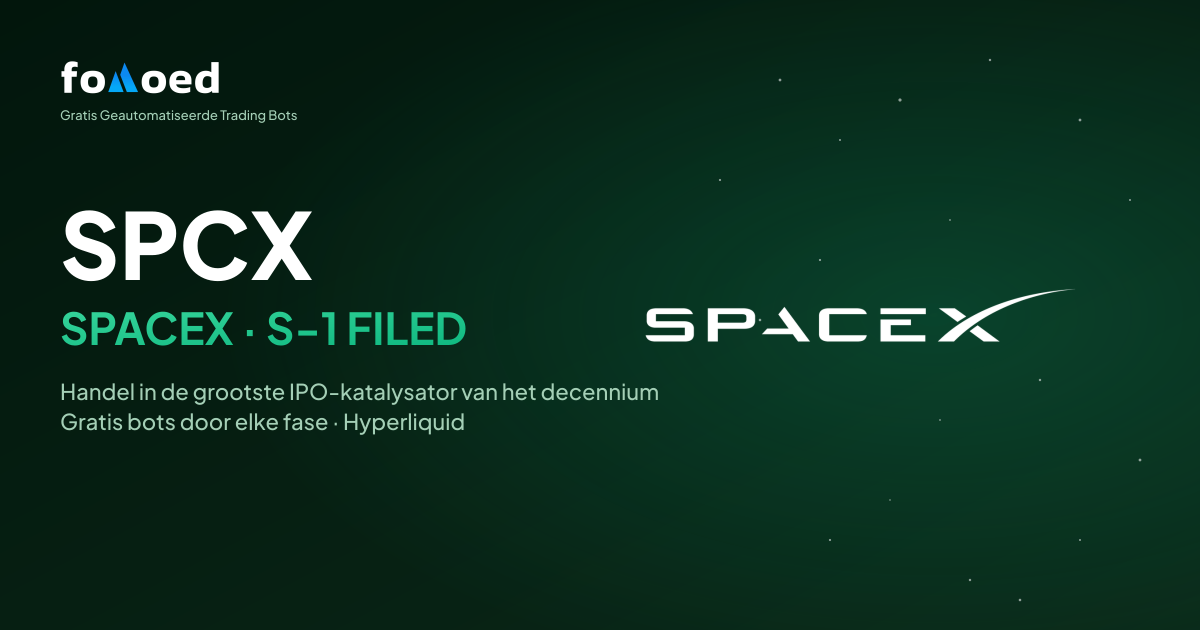 SpaceX (SPCX) dient S-1 in: zo verhandel je de IPO met gratis bots op Hyperliquid