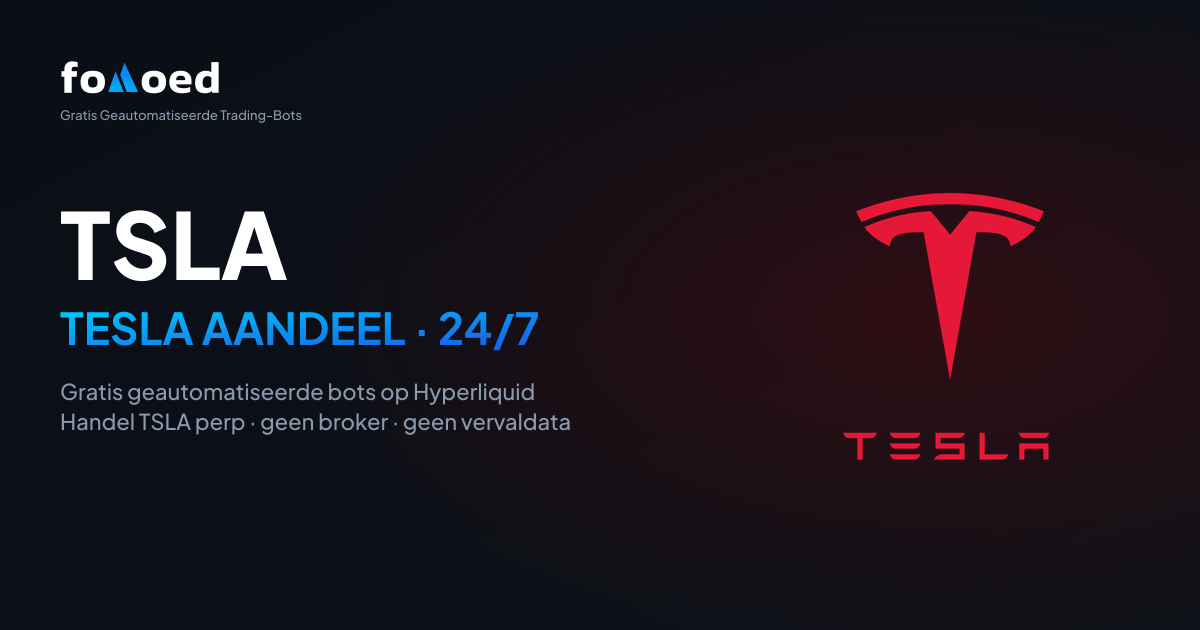 Hoe u Tesla (TSLA)-aandelen 24/7 verhandelt met gratis trading bots op Hyperliquid