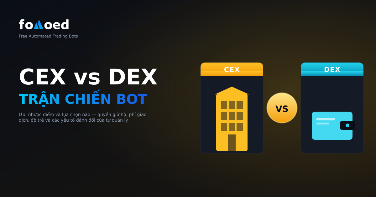 Bot Trading CEX vs DEX: Ưu Nhược Điểm & Cách Lựa Chọn