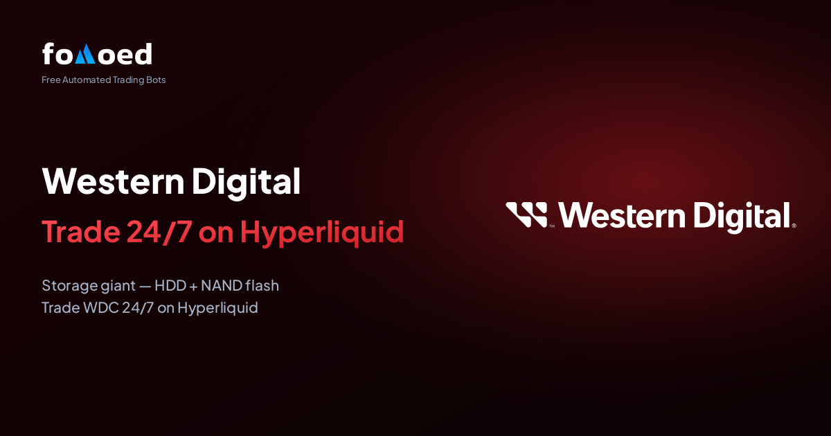 How to Trade Western Digital (WDC) Stock 24/7 with Free Trading Bots on Hyperliquid