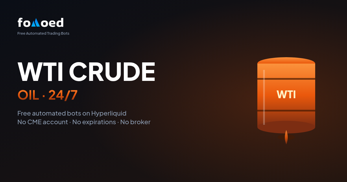 Trade WTI Crude Oil 24/7 with Free Automated Bots on Hyperliquid